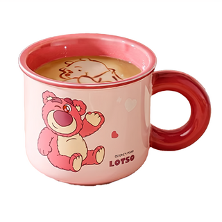 TOY STORY 玩具總動員 萌趣草莓熊 星仔杯, 陶瓷杯, 10.3*10.3*9CM, 1個