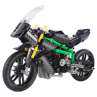 MOULD KING 宇星模王 宇星積木 積木模型 639+pcs, 23002 Kawasaki H2R 摩托車, 1盒