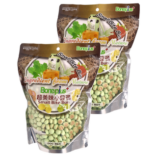 Boneplus 超美味小饅頭 - 狗狗貓貓零食, 平衡菠菜, 250g, 2包