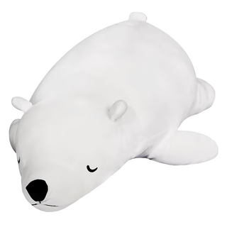 葉子小舖 北極熊娃娃抱枕, 白色