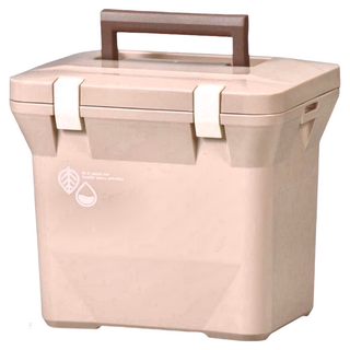 Livewell 繽紛色系 保溫冰箱, 日本製造, 7L, Nature Cooler, 奶茶色