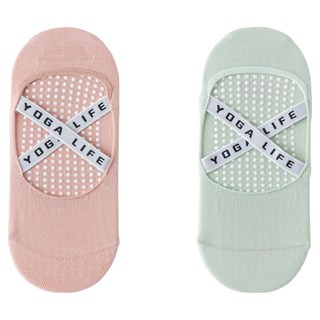 NicoFun 愛定做交叉彈力帶止滑襪 FYK24YOGA02 女襪夏薄款 瑜珈襪