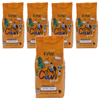 ViVANI Cavi Quick精選可可沖泡粉, 天然，純素, 400g, 1包, 5包