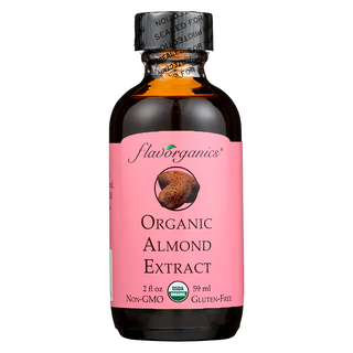 Flavorganics 有機杏仁精 59ml, 食品風味添加，含苦杏仁油，甜杏仁油，USDA有機認證，無麩質, 1瓶
