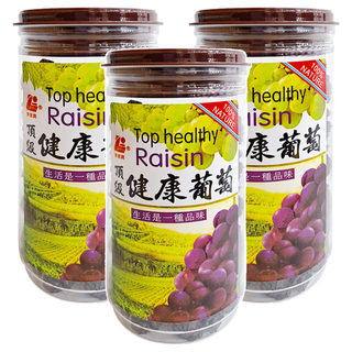 李家興 頂級健康葡萄乾 有籽 380公克, 300g, 3罐