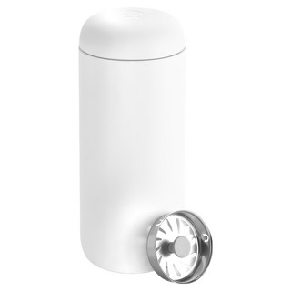 FELLOW 陶瓷真空保溫瓶 - 304頂級不鏽鋼，寬口徑，內膽陶瓷塗層, 霧面白色, 473ml, 1個