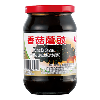 丸莊醬油 香菇蔭豉 天然純黑豆加上香菇製成 風味優雅甘醇, 380g, 1罐