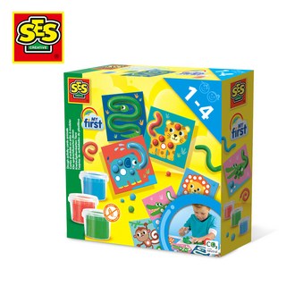 荷蘭SES 創意黏土動物互動遊戲組 3色 1歲以上, 14435, 90g, 1盒