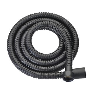 WIDE VIEW 烤漆不鏽鋼加密淋浴軟管 BK2M 時尚黑, 2m