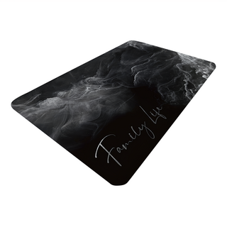 FAmILyLIFE 生活 硅藻泥快速吸水防滑腳踏墊, 水墨山嵐