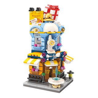 KEEPPLEY 奇妙積木 QMAN 時尚百貨積木玩具 (389片) - 益智拼裝商店積木, 1組