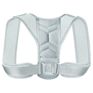 隱形防駝背姿勢矯正帶, 8mm高密度海綿, 天鵝絨布, 尼龍織帶, L, 1個