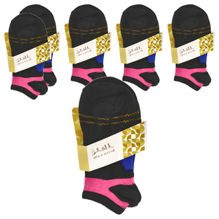 足健美襪品 跳色足弓輕壓高船型襪 6雙Set 透氣運動裸襪 90度Y型編織 360設計守護足弓 台灣製造