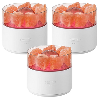 ANTIAN 水晶鹽香薰機 LED燈 加濕 WX813, 白色, 200ml, 3個