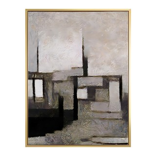 靜 境I NS_靜 金色 油畫布+松木內框, 40 x 30cm, 1個