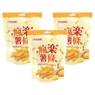 Onlyone 海龍王 瘋樂薯條-素食, 72g, 3包