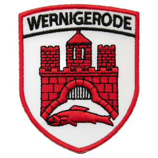 A-ONE 匯旺 德國韋爾尼格羅德地標造型刺繡, 紅色 + 黑色, 1個