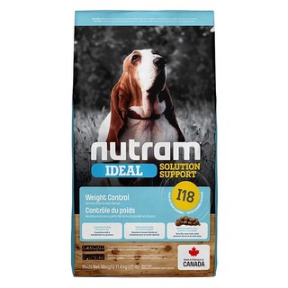 nutram 成犬用 I18 專業理想系列 乾飼料, 維持體態, 11.4kg, 1袋