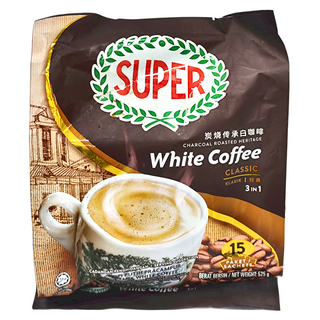 SUPER 南洋風味炭燒白咖啡三合一 經典原味, 35g, 15包, 1袋