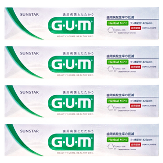 SUNSTAR 三詩達 G.U.M 牙周護理牙膏 草本薄荷型, 140g, 4條