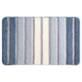 ANTIAN 北歐風防滑吸水植絨保暖地墊 蝶藍色 60 x 40cm 柔軟舒適, 1個