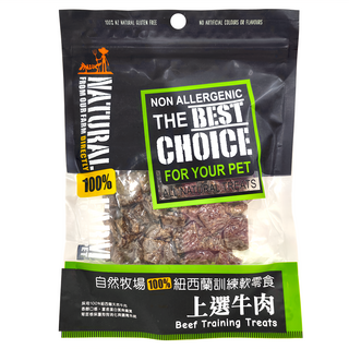 NATURAL FARM 自然牧場 紐西蘭天然零食訓練軟零食系列, 上選牛肉, 180g, 1包