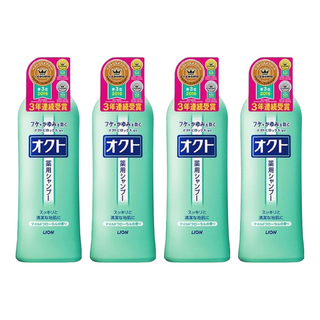 LION 獅王 OCTO 清屑舒癢洗髮精, 舒緩頭皮癢, 320ml, 4件