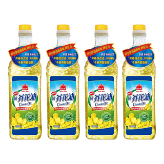 義美 100%純芥花油, 1L, 4瓶