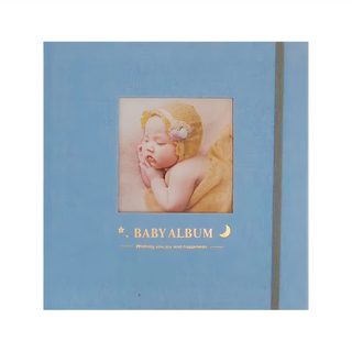 CCHING 青青文具 寶寶超音波線圈相本 -紳士藍, 內含透明內袋x20個, 22張, 1本