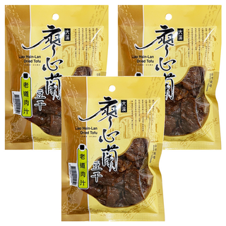 大溪廖心蘭豆干 老道肉汁 台灣製造, 110g, 3包