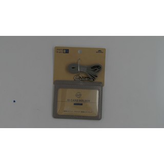 Raymay 藤井 glaoire 肩帶柔軟輕量2層識別證, 灰色, 1個