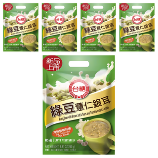 台糖 綠豆薏仁銀耳, 冷熱飲皆宜, 250g, 5袋