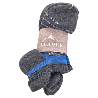 WILDPEAK 野峰戶外 多功能運動襪 3雙組 (70%棉 5%尼龍 10%彈性纖維 15%橡膠), L, 深灰藍