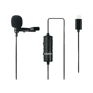 CKMOVA 全向性領夾式Type-C麥克風 電容式 LCM1C, 黑色