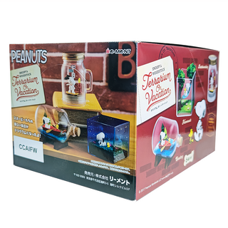 Re-MeNT 盒玩/瓶中景/桌上擺飾 6款, 史努比休閒水晶瓶盒, 1盒