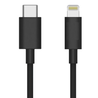 FUGU USB-C to Lightning 高速充電線, 1m, 黑色, 1條