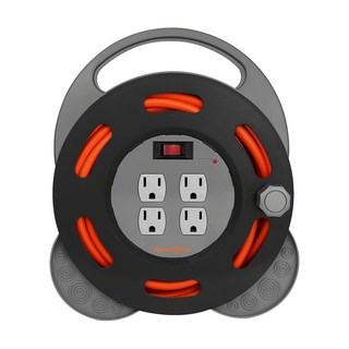 PowerSync 包爾星克 3P工業用1開4插輪座延長用電源線組, 10m, TX4AF310, 1組