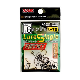 SAME 莎美 lure single l-70 #6 型號mbsh-021ng, 1入, 銀色