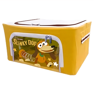 TOY STORY 玩具總動員 收納箱 22L 彈簧狗 黃色 39 x 29 x 20cm, 1個