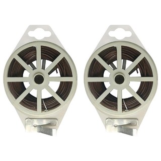 小麥購物 L504 園藝多用途捆綁魔帶 30m 棕色, 2個