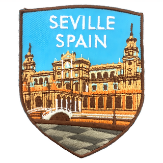 A-ONE 匯旺 西班牙 塞維利亞 地標造型刺繡, 彩色, 1個
