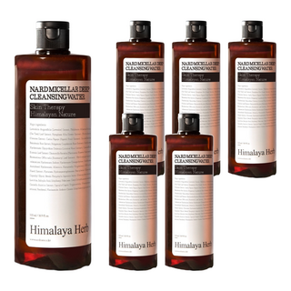 NARD 深層卸妝潔膚水 AHA、PHA、BHA三重護理 弱酸性膠束 五倍透明質酸 泛醇 清爽舒適, 500ml, 6瓶