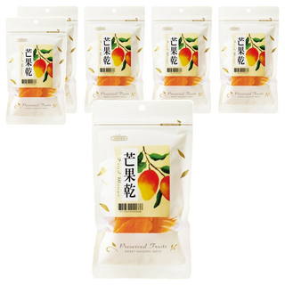 惠香食品 芒果乾, 果肉厚實Q彈，酸甜可口，泰國新鮮水果，夾鏈袋包裝, 100g, 6包