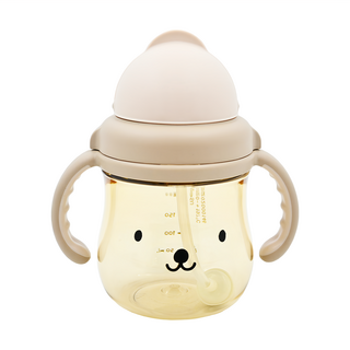 Simba 小獅王辛巴 好樂飲PPSU防漏滑蓋學習水杯, 可可杏, 250ml, 1個