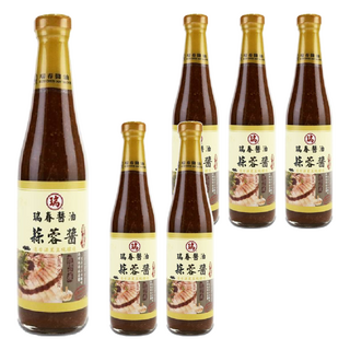 瑞春醬油 蒜蓉醬油膏，精選整粒黑豆 傳統甕釀工藝 添加蒜粒, 420ml, 6瓶