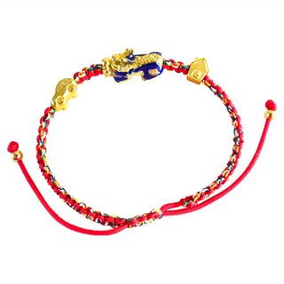 財神小舖 有車又有房 貔貅五色線手鍊 變色款, 15-20 cm, SLP-1001
