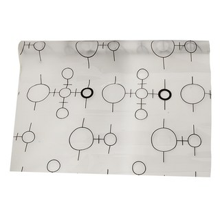 超大抗UV隔熱防窺自黏玻璃貼, 黑白圈圈