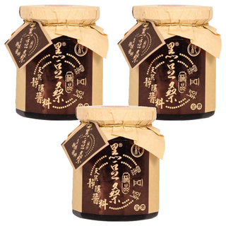 黑豆桑 極品純黑豆豉, 成分單純, 無防腐劑, 無香料, 古法釀造, 安心無毒, 300g, 3罐
