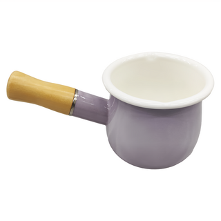日式迷你琺瑯鍋 紫藤色 0.5L, 10cm, 1個