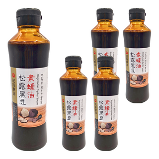 萬家香 玩味廚房 松露黑豆素蠔油 420g 玻璃瓶裝, 5瓶